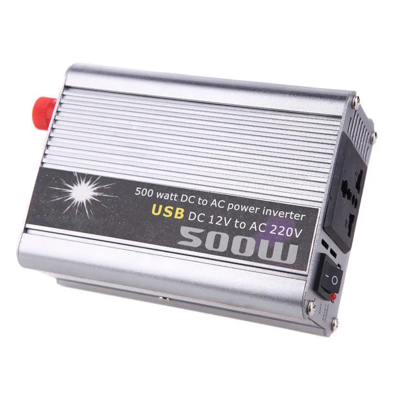 DOXIN 500 Вт(макс) ВАТТ DC 12V постоянного тока до 220V Портативный переменного тока автомобильное зарядное устройство, инвертор конвертер трансформатор Мощность конвертер
