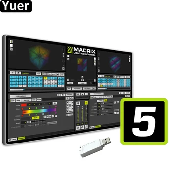 

Professional LED Lighting Control Software Madrix 5 Dongle Stage Effect Light 2D 3D Pixel Mapping Software For DJ Disco Bar Club