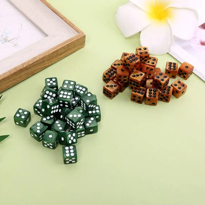 

25 Pcs Game Dice Number 12 Square Stripe Creative Dices Party Club Games Lover Gifts For D & D Dungeon Desktop Table Games27RD