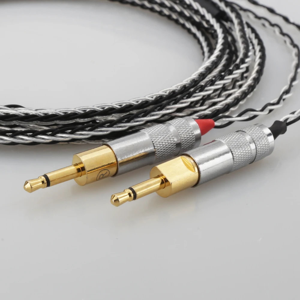 HiFi Cable with 4 pin XLR Balanced Male Compatible with HD700 HD 700 Headphones Silver Plated Replacement Audio Upgrade cable
