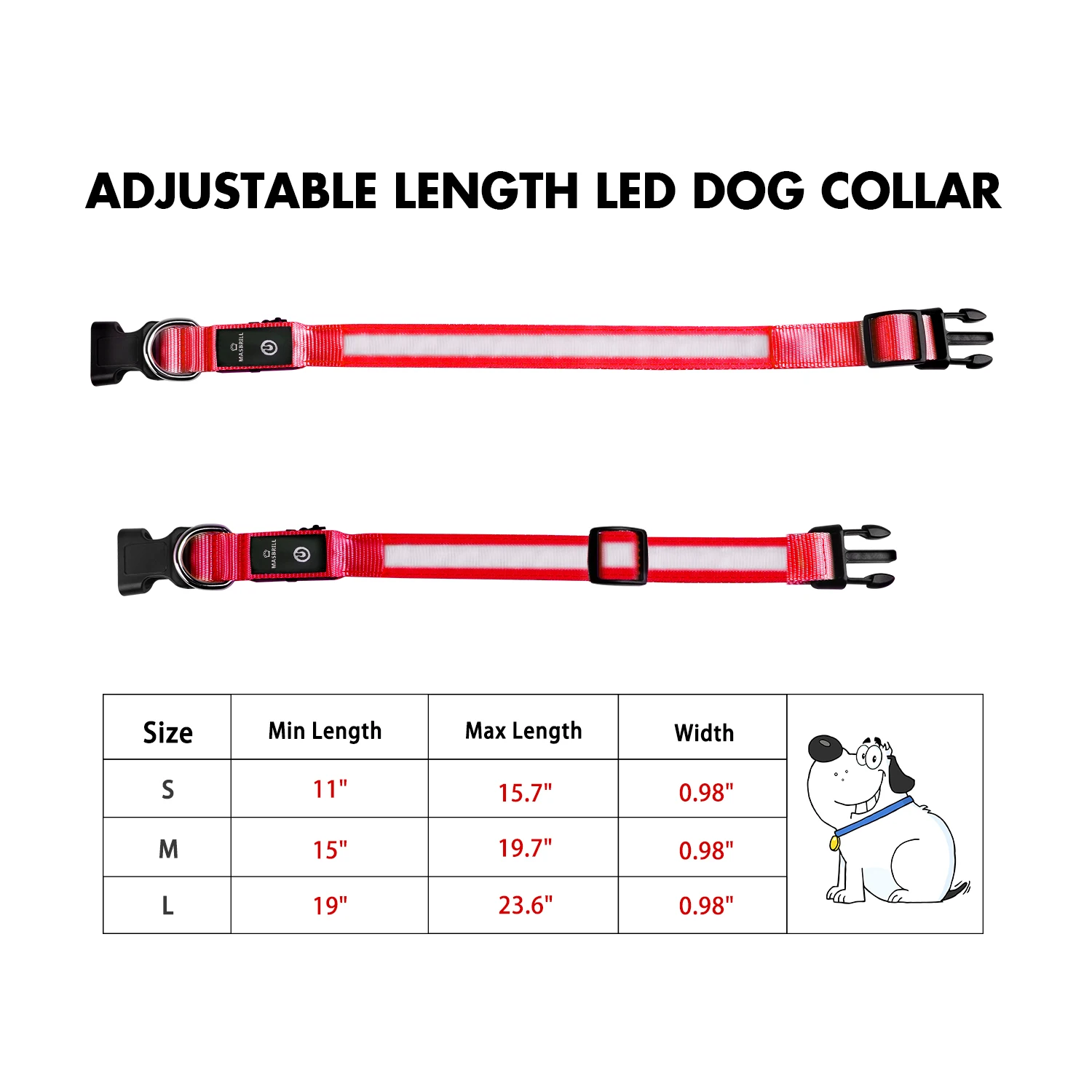 USB Charging Flashing Dog Collar Leads LED Light Night Safety Glow Anti-Lost/Avoid Car Accident Dog Nylon Adjustable Pet Collar