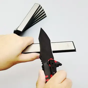 

Knife Sharpener Excellent Durable Emery ABS Plastic Base Kitchen Sharpening Diamond Grinding Bar Stick Stone Grinder Tool