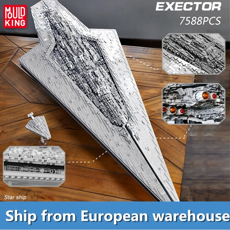 Mould King Star plan series The Executor class Dreadnought Destroyer model Building Blocks Kids Toys Birthday Gifts | Игрушки и хобби
