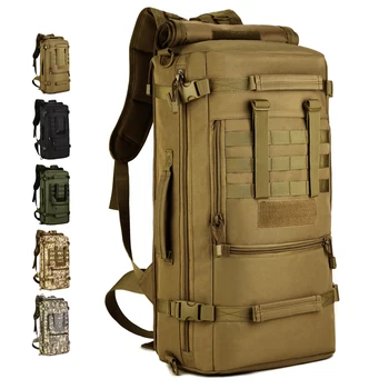 

2018 New Hot Top Quality 50L Military Tactical Backpack Camping Bags Mountaineering Bag Men's Hiking Rucksack Travel Backpack