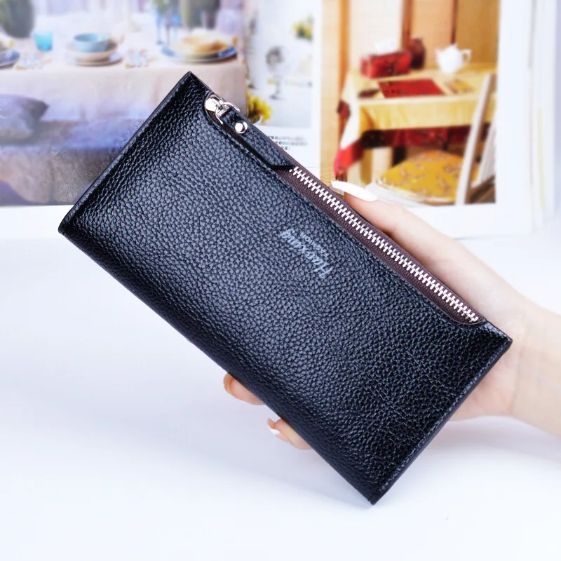 

Women's Wallet Purses Fashion Luxury Zipper Clutch Thin Wristlet Phone Bag Card Coin Long Purse Women Leather Female Wallets