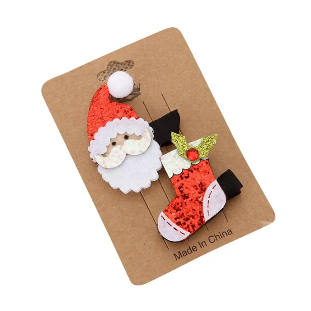 Детская Рождественская заколка в виде елки для маленьких девочек; головной убор для волос с героями мультфильмов; комплект головных уборов для детей; рождественские подарки