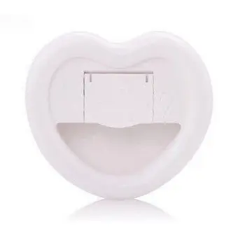 

Mobile Phone Light Clip Live Online Heart-shaped Makeup Mirror LED Selfie Ring Light Fill-in Light Flashlight Makeup