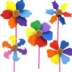 Moulin à vent fait à la main Eva, cadeau scolaire pour enfants, bricolage en plein air, maternelle, paquet de matériel, 1/3 pièces 