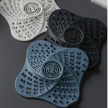 

Anti-blocking Floor Drain Silicone Hair Stopper Plug Trap Shower Floor Drain Covers Sink Strainer Filter Bathroom Accessories