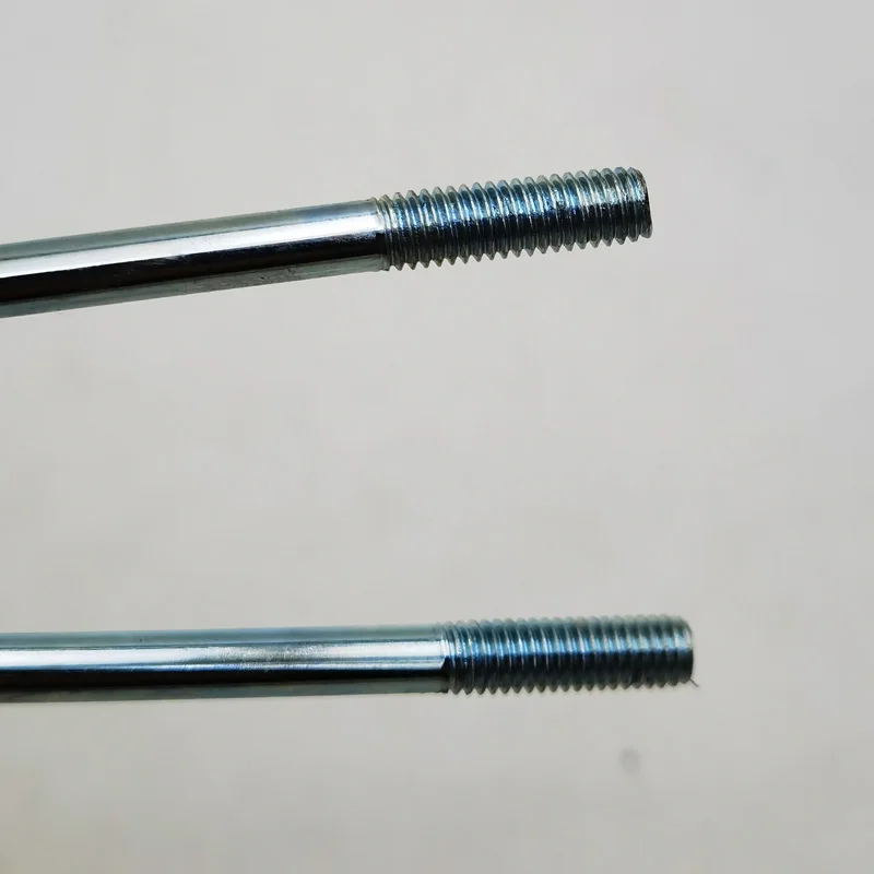 직경 3.42mm 9게이지 스트레이트 풀 모터사이클 스포크 재질 45    스틸 라이트 블루 색상 스트레이트 헤드 모토크로스 휠 스포크