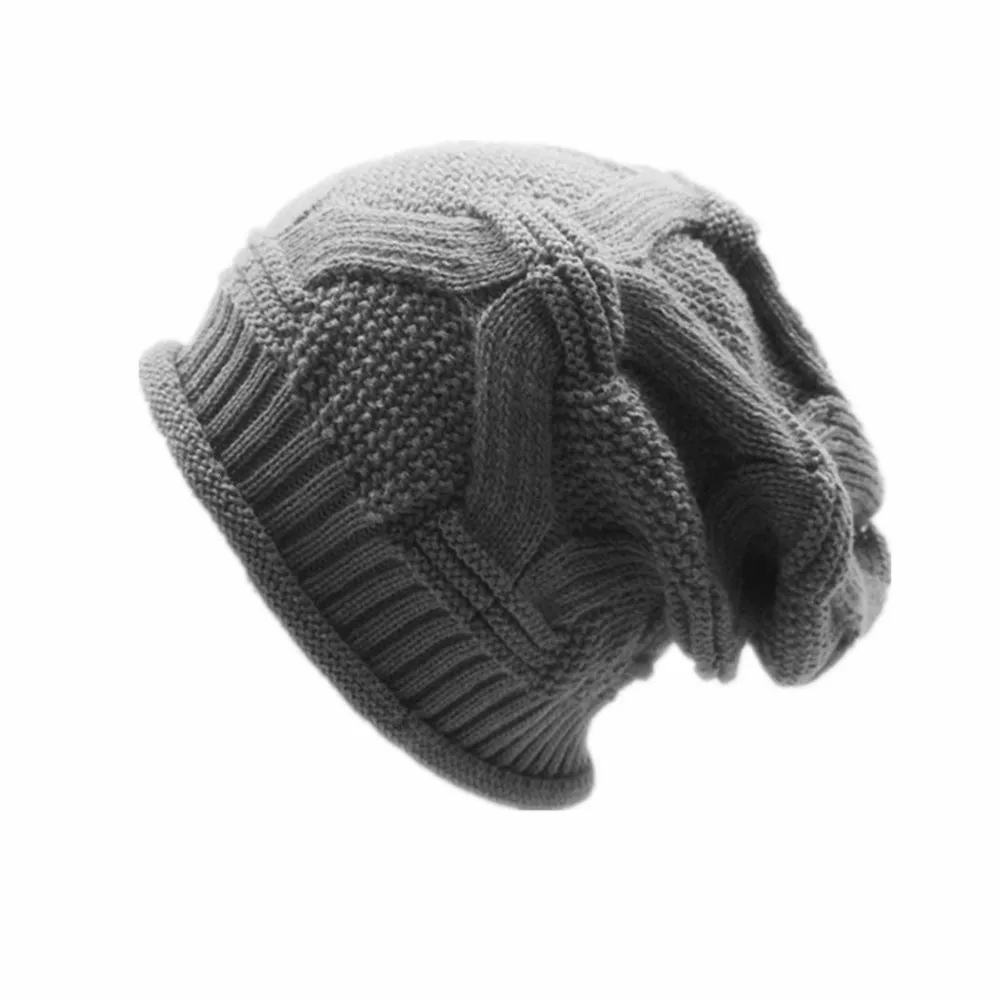 2019 Winter Warm Unisex Hat Casual Double Thickening Multi-layer Stripe Soft Knitted Beanie Outdoor Ear Protection Skullies Cap |