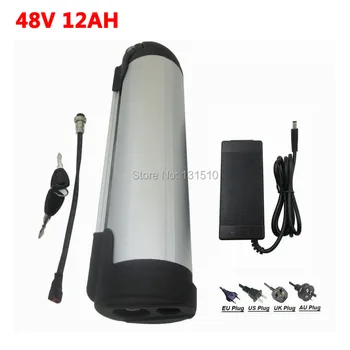 

48V water bottle battery 700W 48V 12AH Lithium ion ebike battery pack use 3.7V 2400MAH cell For 48V electric bicycle 2A charger