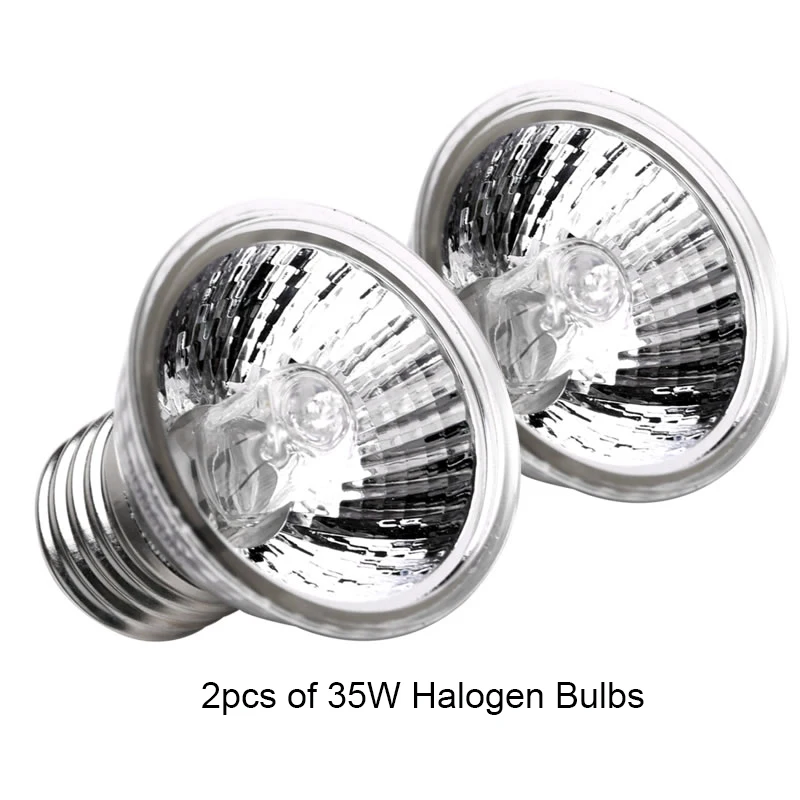 2pcs 35W Bulbs Sunsun держатель лампы UVB3.0 галогенная лампа для ящерицы черепахи паук лягушки дендробатида Ежика - Цвет: 2pcs 35W Bulbs