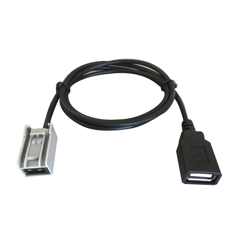 

FEELDO 1PC Car USB AUX Cable Wire Adapter Audio Media Music Interface For Mitsubishi Outlander ASX 2009