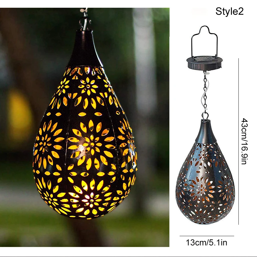 Solar Sun Drop Outdoor Lantern