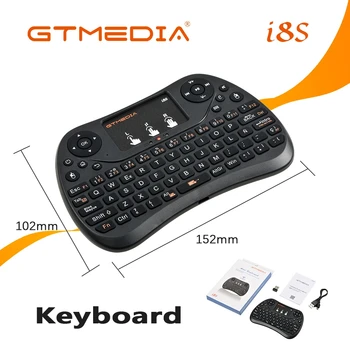 

2020 New i8 Mini Wireless Keyboard 2.4ghz English 3 colour Air Mouse With Touchpad Remote Control For Android TV Box GTMEDIA G5