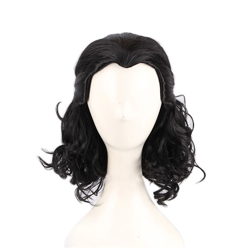 wonder woman costume Advengers Loki Cosplay Wigs Loki Black Curly Heat Resistant Synthetic Hair Comic Loptr Role Olay Party Wigs + Wig Cap ninja costume women Cosplay Costumes