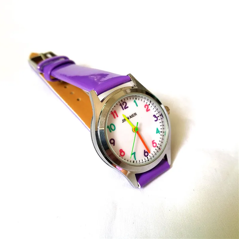 3D Детские Мультяшные часы кварцевые красивые цветные цифры мини детские для