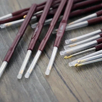 

Crochet Hook Mix 0.5mm-2.2mm Small Size Weave Gold-plated Knitting Needles for Lace Dolls DIY Tools Sewing Accessories D