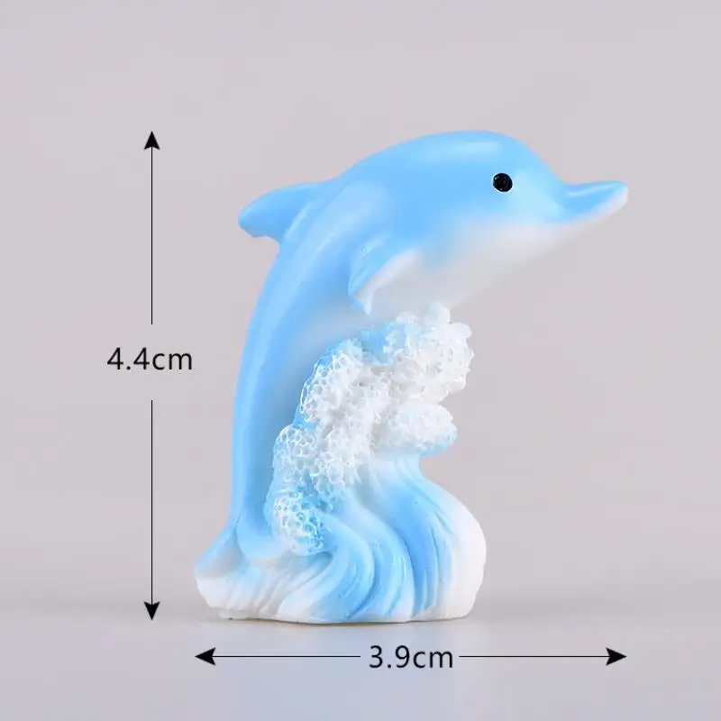 

1 Pc exquisite Dolphin Micro Landscape Decor Figures Action Figure Toys Collection Model Toys for kids gift