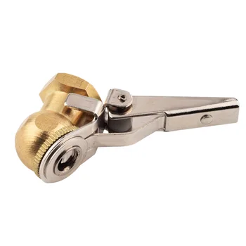 

1/4inch Tire Connector Brass Air Chuck Airline Inflator NPT Lock Easy Durable 45degree Female Thread Car Truck