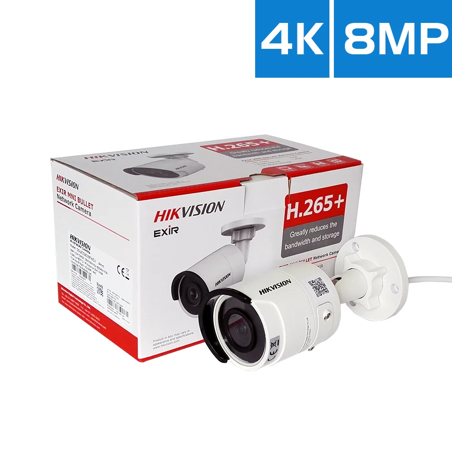 Камера видеонаблюдения hikvision обновленная версия 4K 8 Мп стандартная P2P PoE IP bullet