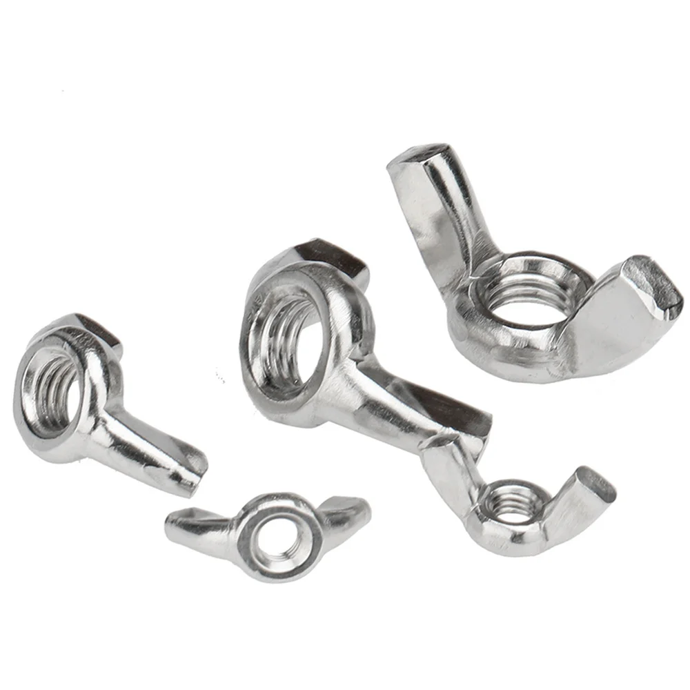 M4 M5 M6 M8 WING NUTS BUTTERFLY NUT  A2 STAINLESS STEEL 