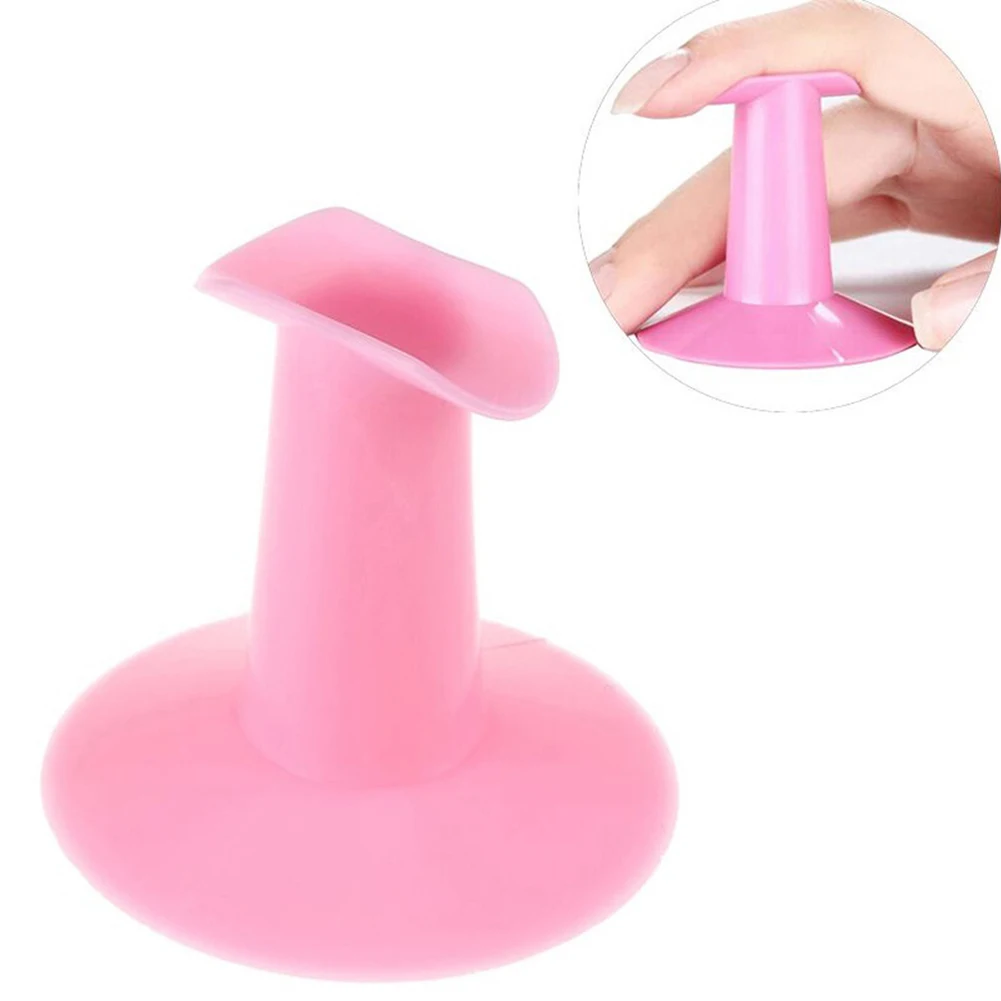 2 шт./лот дизайн ногтей розовый палец поддержка подставка держатель для геля лак 3D цветок Живопись Рисунок покрытие Pro салонные аксессуары