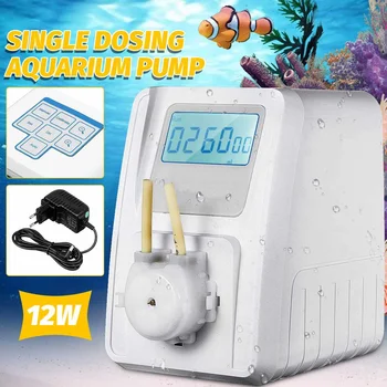 

Electric Silent Peristaltic Metering Pump Aquarium Single Dosing Pump With LCD Protection Screen For Aquatic Fish Plant Tank 12V