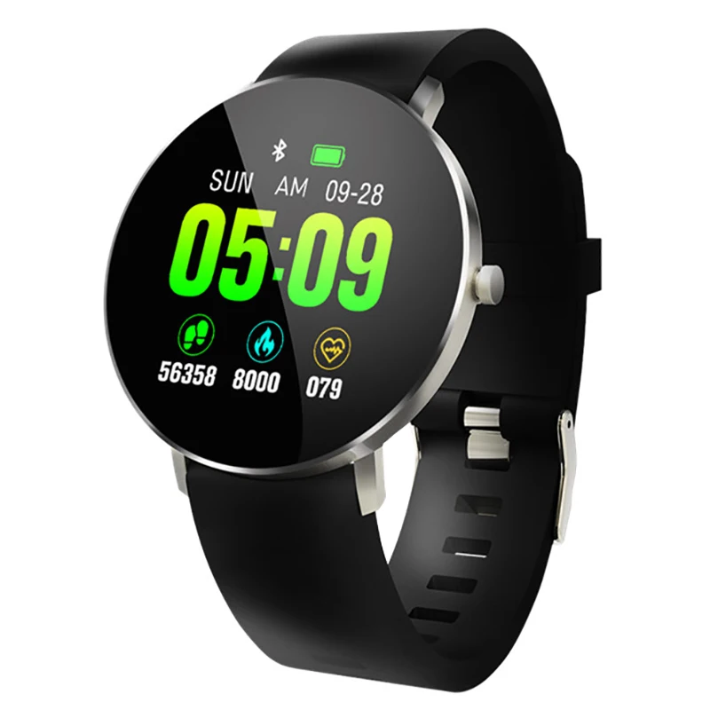 ABHU-New Smart Watch F25 Smart Bracelet Full Screen Contact GPS Tracker Heart Rate Blood Pressure Step Smart Bracelet Sports Wat