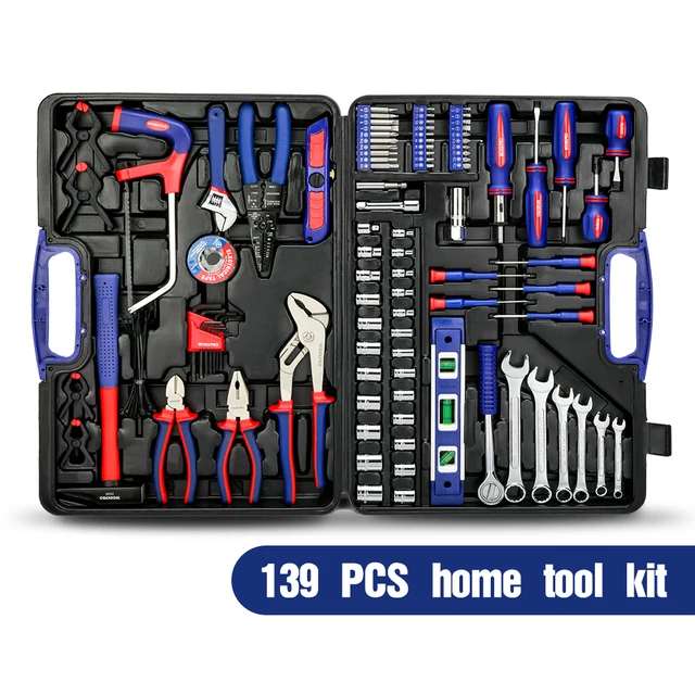 Zestaw narzędzi WORKPRO 139PC Tool Set z EU za $18.00 / ~67zł
