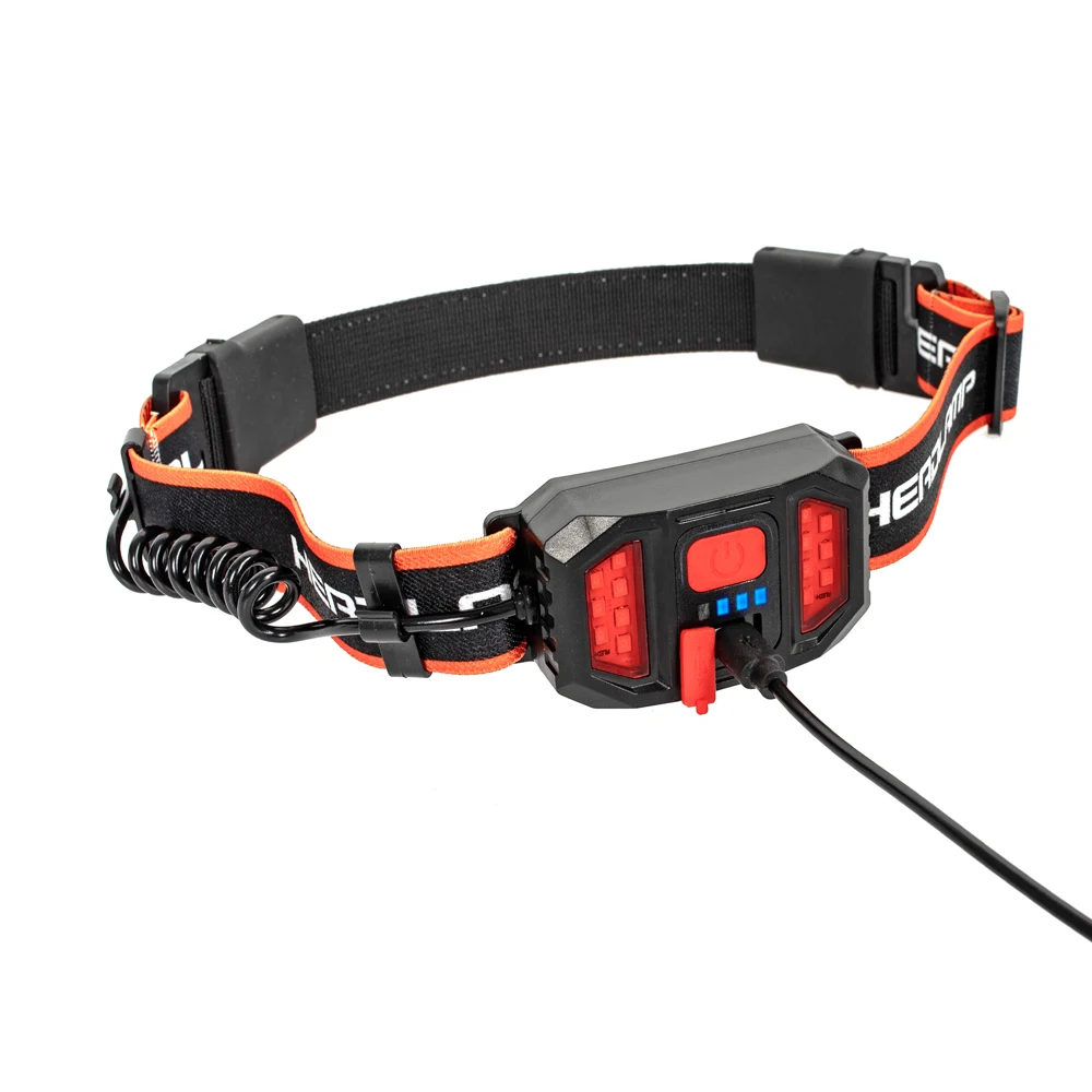 Faróis com Built-in Lâmpada à Prova Branca e Vermelha para Lâmpada de Acampamento Bateria Recarregável Usb Farol Dwaterproof Água Luz 60000lm Cob Led 5 recarregável usb farol lâmpada à prova dwaterproof