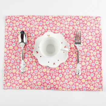 

Korean Style Insulated Fabric Placemat Coasters Western Food Table Decoration Students Children Insulated Mat