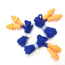 10Pcs Weiche Silikon Corded Ohr Stecker Protector Wiederverwendbare Gehörschutz Lärm Reduktion Sicher Arbeit Komfortable Ohrstöpsel Ohrenschützer