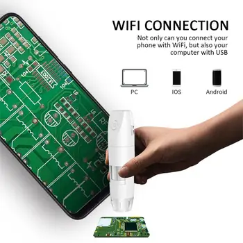 

Waterproof Inspection Camera Real-Time Video Wifi 1000 Times ABS Digital Microscope Hand Held Endoscope Endoscope Practical