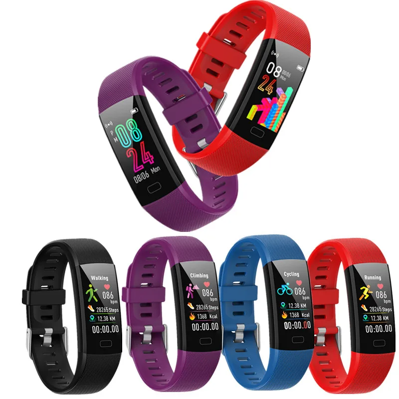 

Smart Bracelet Y10 Men Women Heart Rate Blood Pressure Fitness Tracker Waterproof Color Screen Watch Android IOS Sport Band