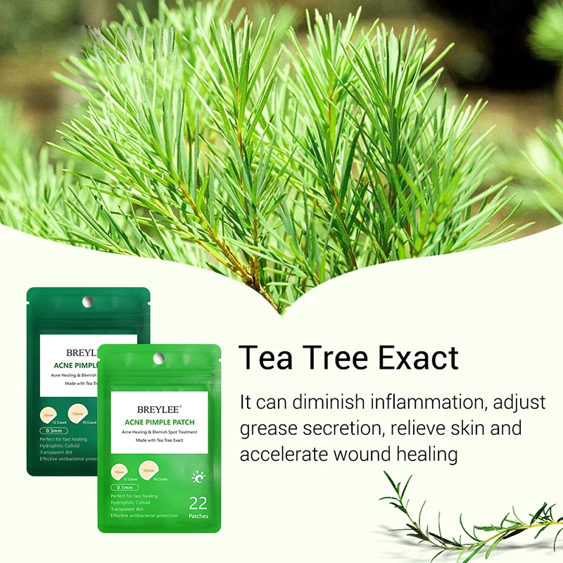 Acne Patch 22 Pcs Acne Treatment Tea Tree Acne Dots Acne Absorbing Cover Pimple Healing Sticker 3