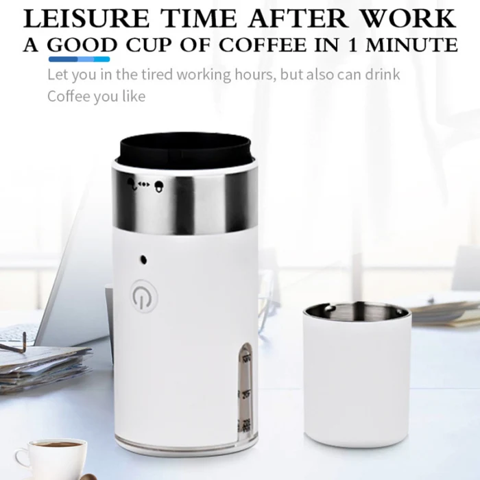 Newly Stainless Steel Coffee Pot Capsule Support Car-Mount Portable Mini Automatic Coffee Machine XSD88