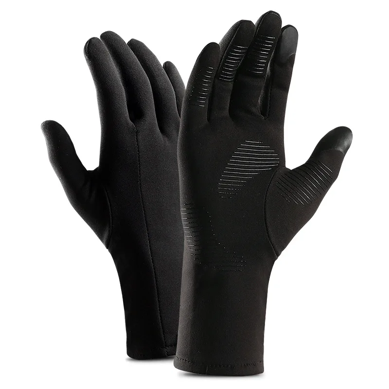 Winter Autumn Touch Screen Running Gloves Lightweight Non-slip Warm Villus Gloves Men Women Waterproof Windproof Motorcycle S~XL
