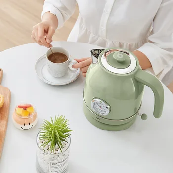 

[Xiaomi Celebrity Inspired] Ring Kitchen Retro Home Appliance Electrical Kettle Kettle Delivery with Thermometer