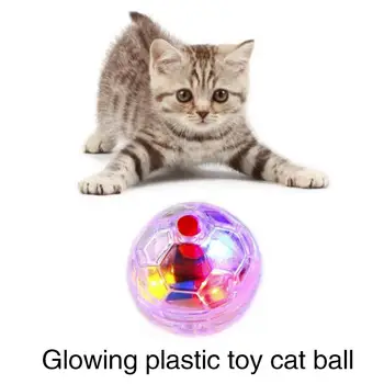 

Pet Supplies Blinking Cat Ball Interactive Toy Cat Plastic Ball Kitten Moving Light Up High Quality