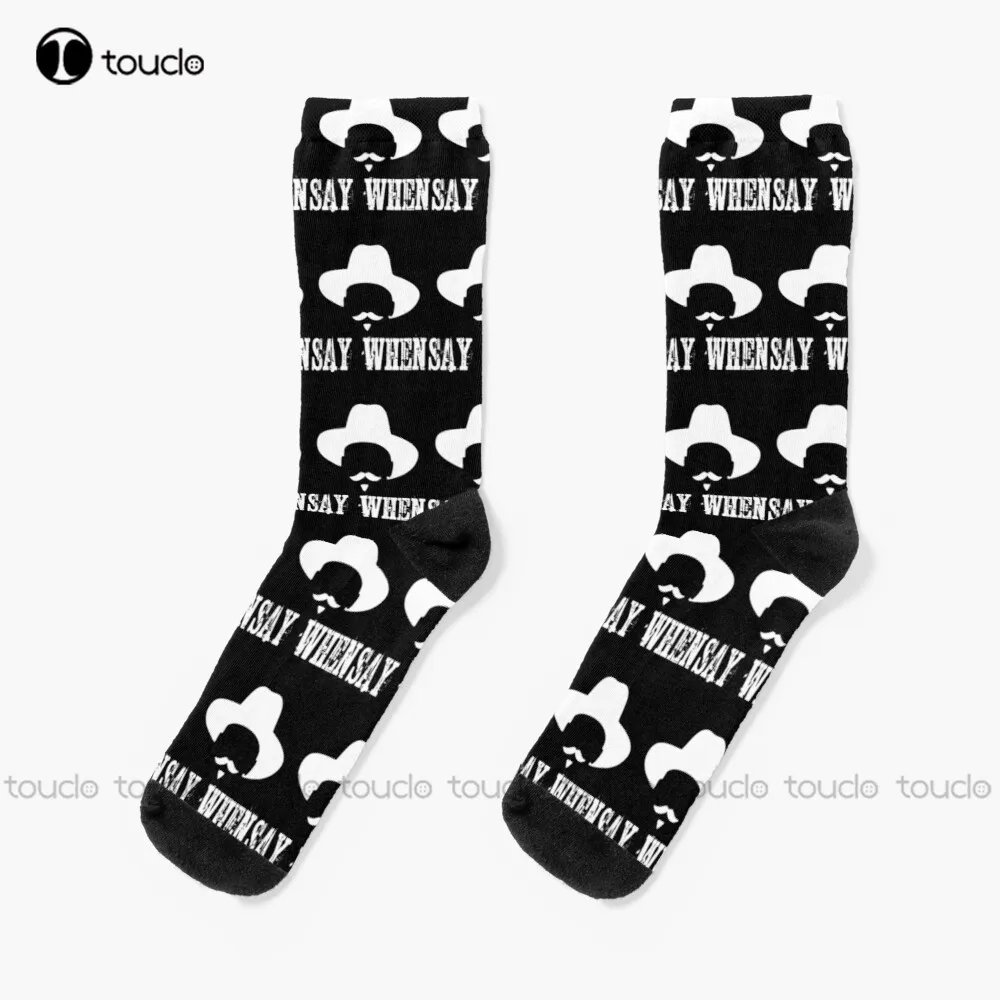 

Say When Doc Holiday Tombstone Val Kilmer Socks Funny Mens Socks Thanksgiving Christmas New Year Gift Hd High Quality Custom
