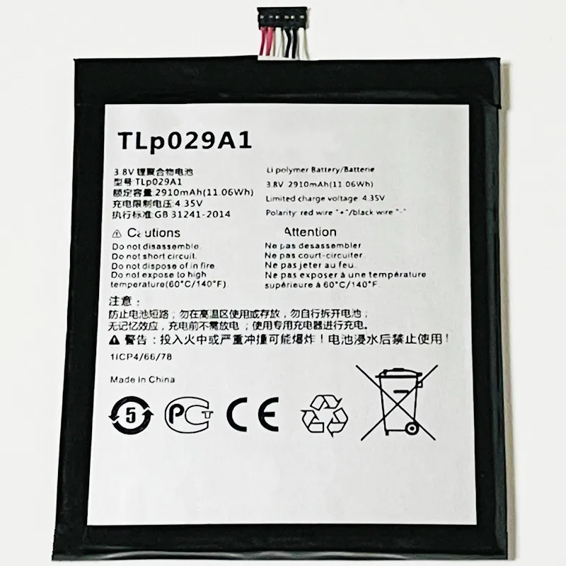 3 8 V 2910mAh TLp029A1 для Alcatel One Touch Pop 5 3G 5025D 5025E 5025G 5025X 5025N TLp029AJ TLp029A2-S аккумулятор |