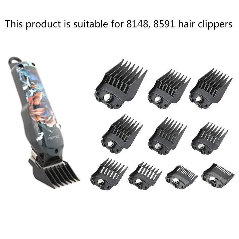 10 Pcs/set Guide Limit Comb Sets with Box Electric Clipper Cutting Tool Kit