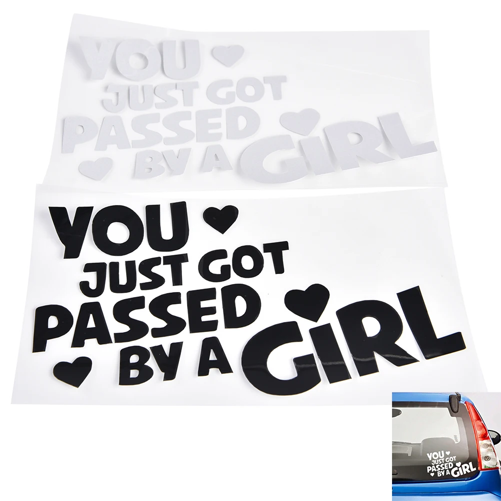 1 Pcs You Just Got Passed by a Girl Funny Car Sticker Motorcycles Decal | Автомобили и мотоциклы