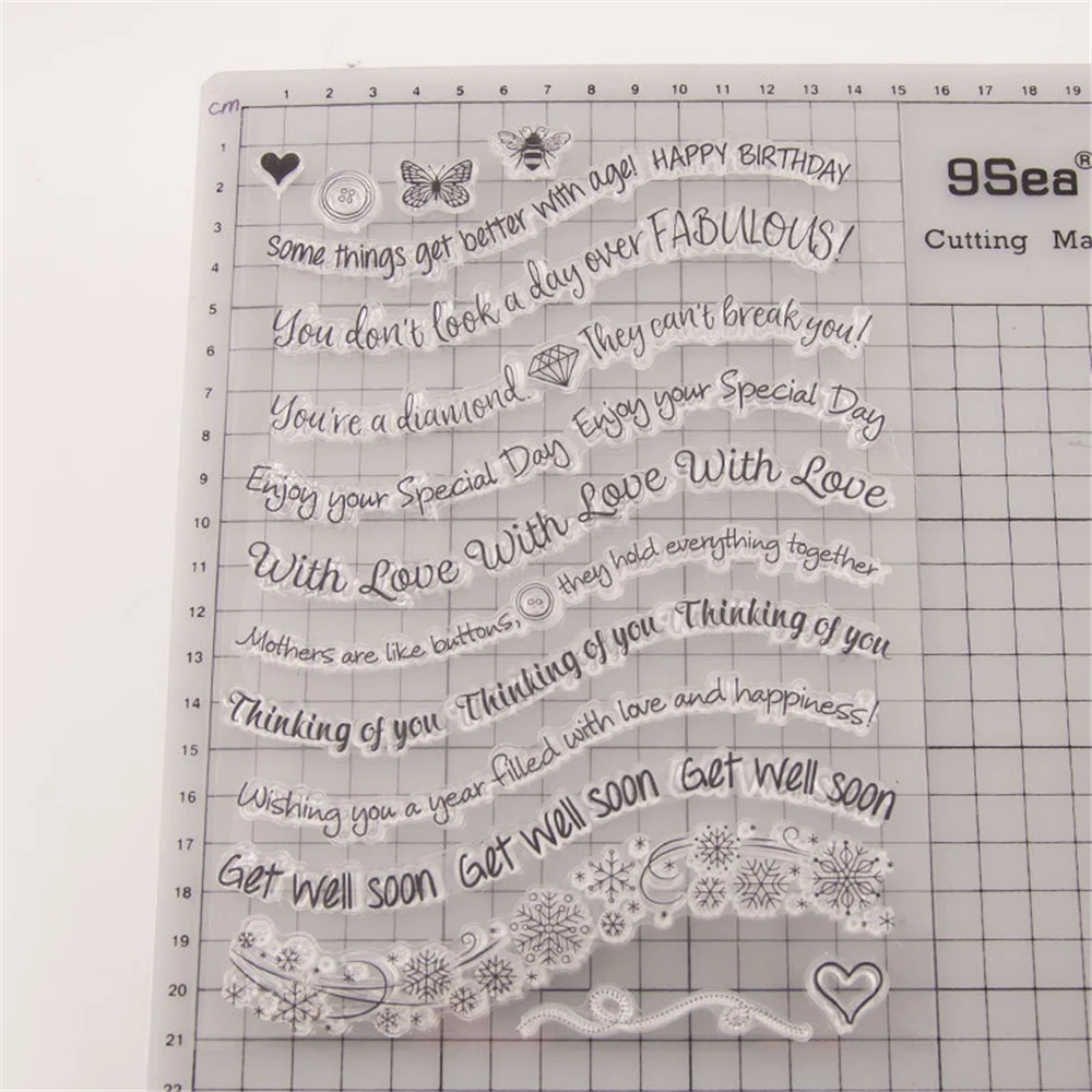 Fabulous Transparent Silicone Clear Stamps For Scrapbooking Kids DIY Handmade Photo Album Decor Rubber Christmas Stamp