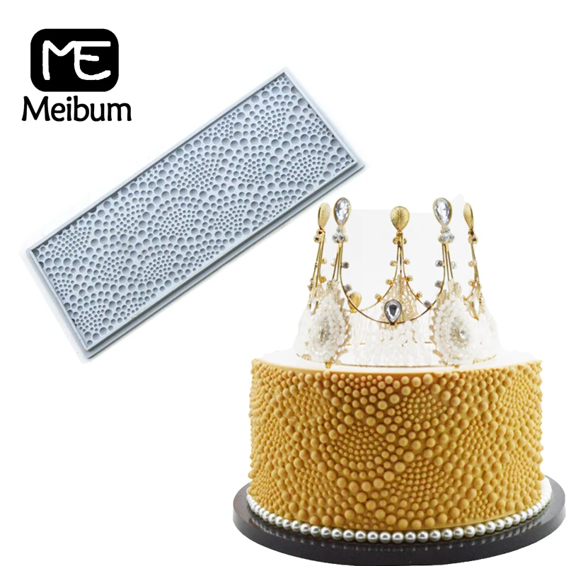 

Meibum New Style Pearl Paste Sugar Craft Border Decorating Fondant Cake Mold Wedding Pastry Chocolate Mould Baking Tools