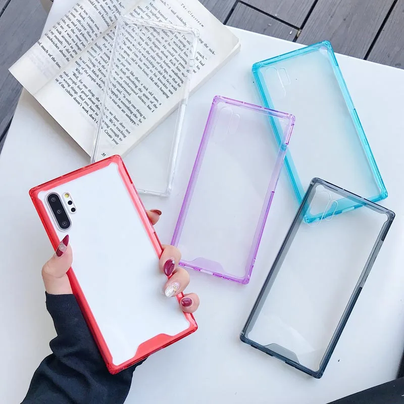Акриловый Жесткий ПК + Мягкий ТПУ для Galaxy Note 10 S10 A70 A10 A40 A20 A50 чехол IPhone 11 Pro Max XS MAX XR X 8