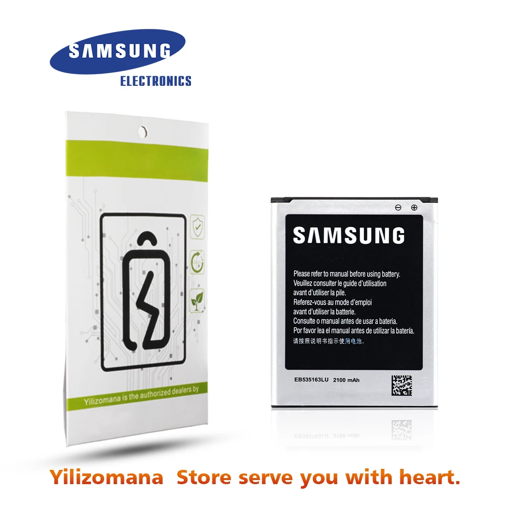 Аккумулятор для samsung i9082 EB535163LU 2100 мАч для samsung Galaxy S3 Mini i9080 SM-i9168 i9060 Сменный аккумулятор для телефона