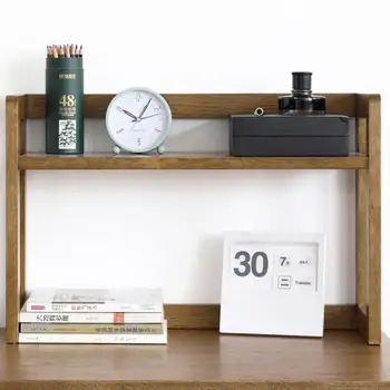

Solid wood small bookshelf desktop small shelf Nordic simple modern study desk rack B3173